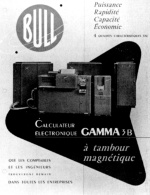 Brochure del Bull Gamma 3B, il primo della serie con una memoria per le istruzioni